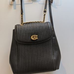 Authentic black Coach Backpack